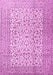 Machine Washable Persian Pink Traditional Rug, wshtr3629pnk