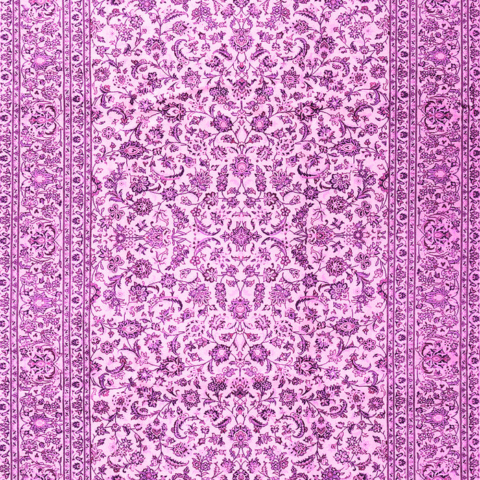 Machine Washable Persian Pink Traditional Rug, wshtr3629pnk