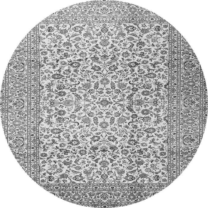 Machine Washable Persian Gray Traditional Rug, wshtr3629gry