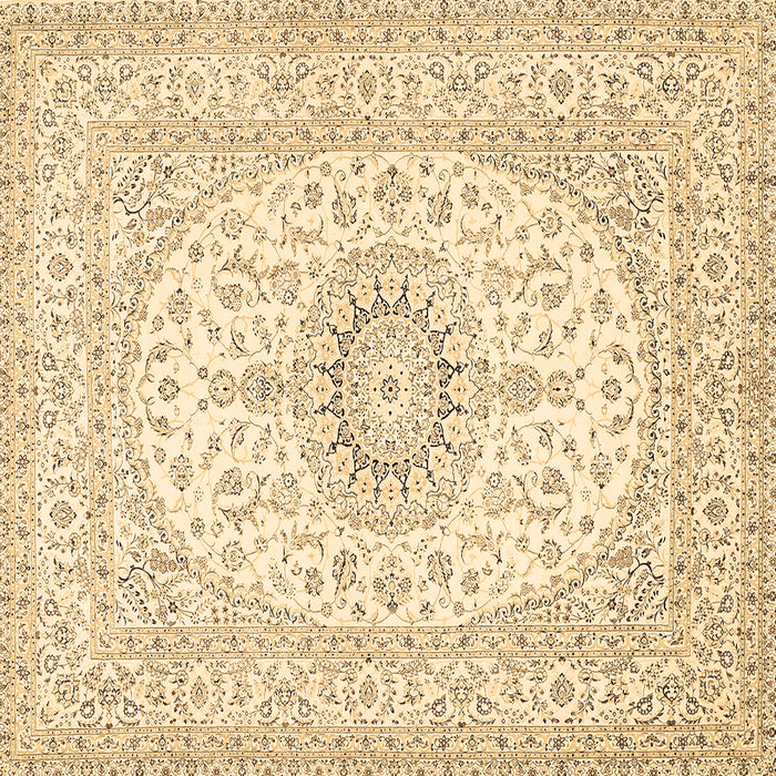 Square Medallion Brown Traditional Rug, tr362brn