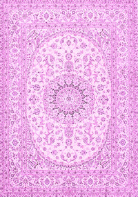 Medallion Pink Traditional Rug, tr362pnk