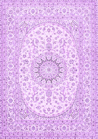 Medallion Purple Traditional Rug, tr362pur