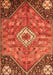 Serging Thickness of Machine Washable Persian Orange Traditional Area Rugs, wshtr3630org