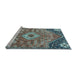 Sideview of Machine Washable Persian Light Blue Traditional Rug, wshtr3630lblu