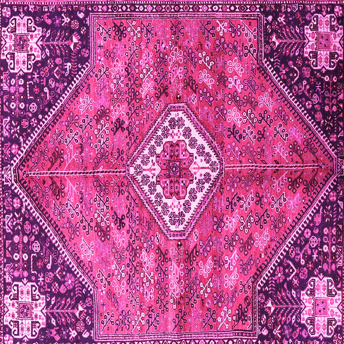 Square Persian Pink Traditional Rug, tr3630pnk