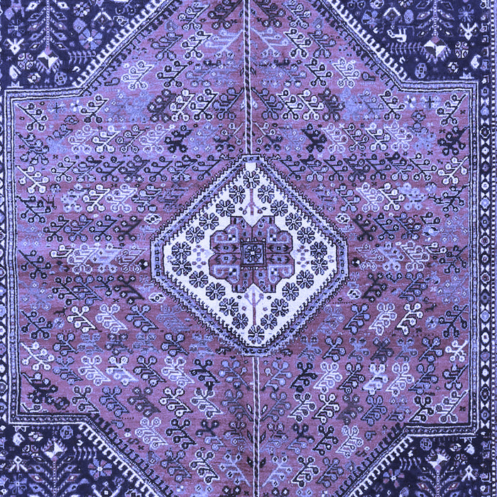 Machine Washable Persian Blue Traditional Rug, wshtr3630blu