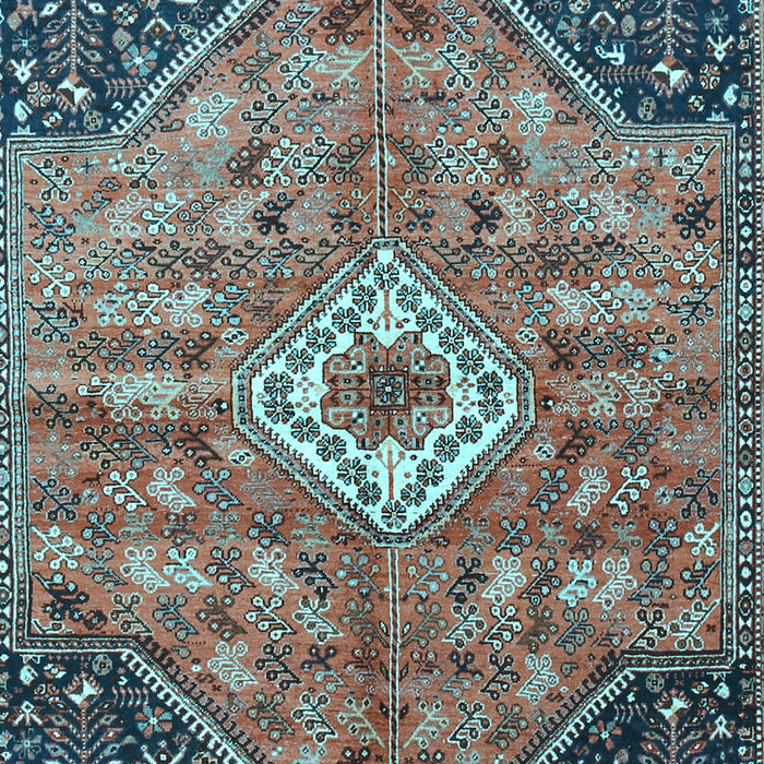 Machine Washable Persian Light Blue Traditional Rug, wshtr3630lblu