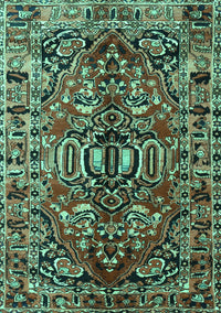 Persian Turquoise Traditional Rug, tr3631turq