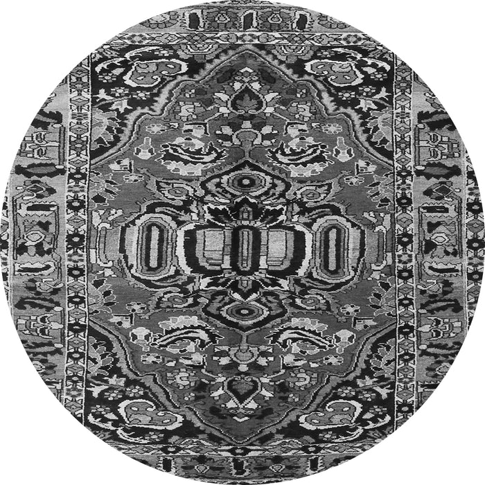 Square Persian Gray Traditional Rug, tr3631gry