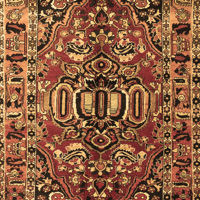 Machine Washable Persian Brown Traditional Rug, wshtr3631brn