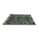 Sideview of Machine Washable Persian Light Blue Traditional Rug, wshtr3631lblu