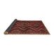 Sideview of Traditional Chestnut Brown Southwestern Rug, tr3632