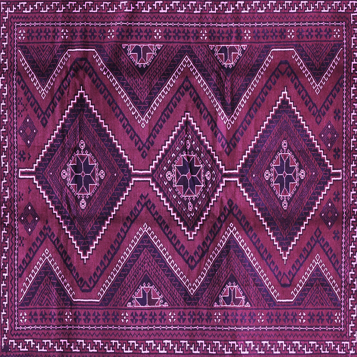 Square Southwestern Purple Country Rug, tr3632pur
