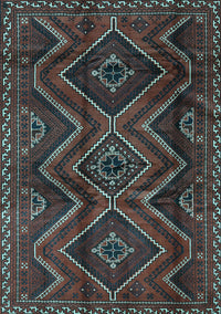 Southwestern Light Blue Country Rug, tr3632lblu