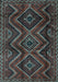 Southwestern Light Blue Country Rug, tr3632lblu