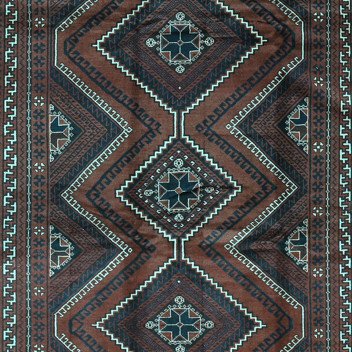 Southwestern Light Blue Country Rug, tr3632lblu