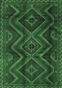 Southwestern Emerald Green Country Rug, tr3632emgrn