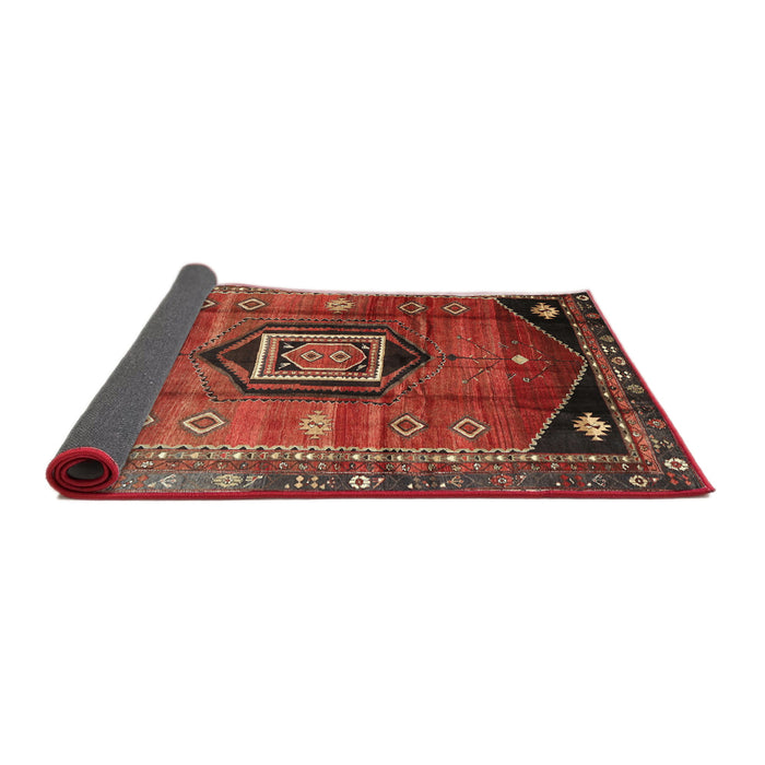 Sideview of Traditional Rust Pink Persian Rug, tr3633