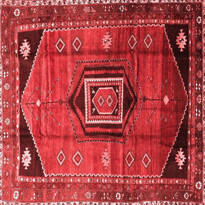 Machine Washable Persian Red Traditional Rug, wshtr3633red