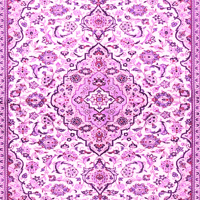 Machine Washable Persian Pink Traditional Rug, wshtr3634pnk