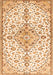 Serging Thickness of Machine Washable Persian Orange Traditional Area Rugs, wshtr3634org