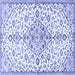 Square Persian Blue Traditional Rug, tr3634blu