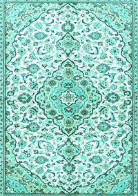 Persian Turquoise Traditional Rug, tr3634turq