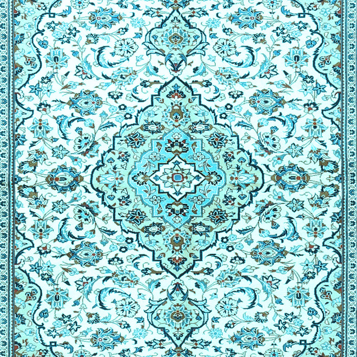 Machine Washable Persian Light Blue Traditional Rug, wshtr3634lblu