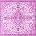 Square Persian Pink Traditional Rug, tr3634pnk