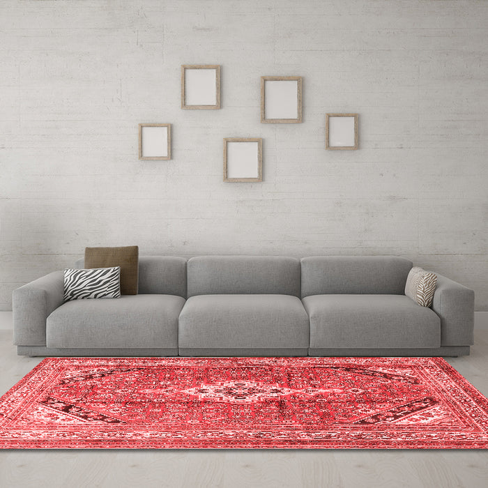 Traditional Red Washable Rugs