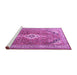 Sideview of Machine Washable Persian Purple Traditional Area Rugs, wshtr3635pur