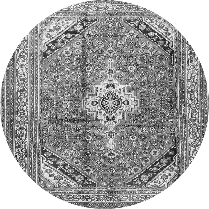 Machine Washable Persian Gray Traditional Rug, wshtr3635gry
