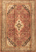 Machine Washable Persian Brown Traditional Rug, wshtr3635brn