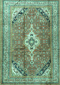 Persian Turquoise Traditional Rug, tr3635turq