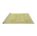 Sideview of Machine Washable Traditional Metallic Gold Rug, wshtr3636