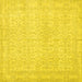 Square Persian Yellow Traditional Rug, tr3636yw