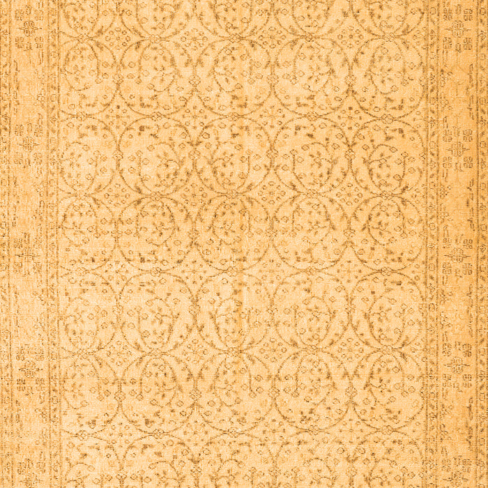 Serging Thickness of Machine Washable Persian Orange Traditional Area Rugs, wshtr3636org