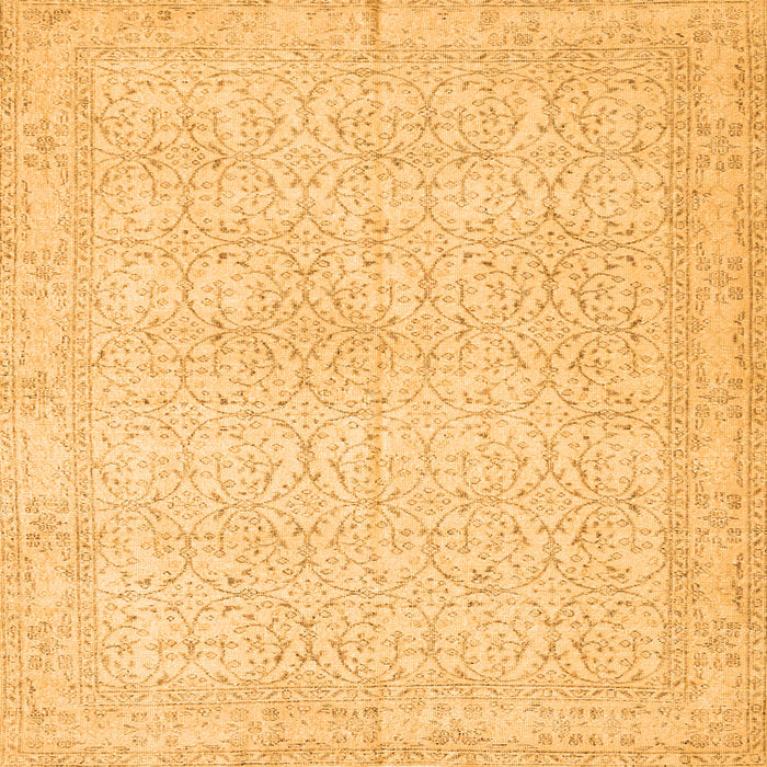 Serging Thickness of Persian Orange Traditional Rug, tr3636org