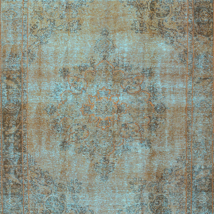 Machine Washable Persian Light Blue Traditional Rug, wshtr3637lblu