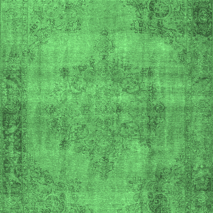 Machine Washable Persian Emerald Green Traditional Area Rugs, wshtr3637emgrn