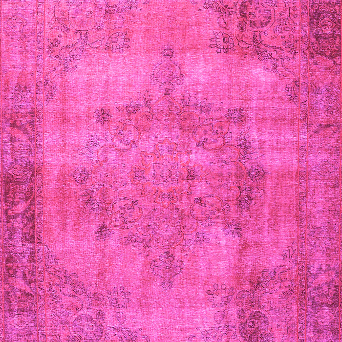 Machine Washable Persian Pink Traditional Rug, wshtr3637pnk