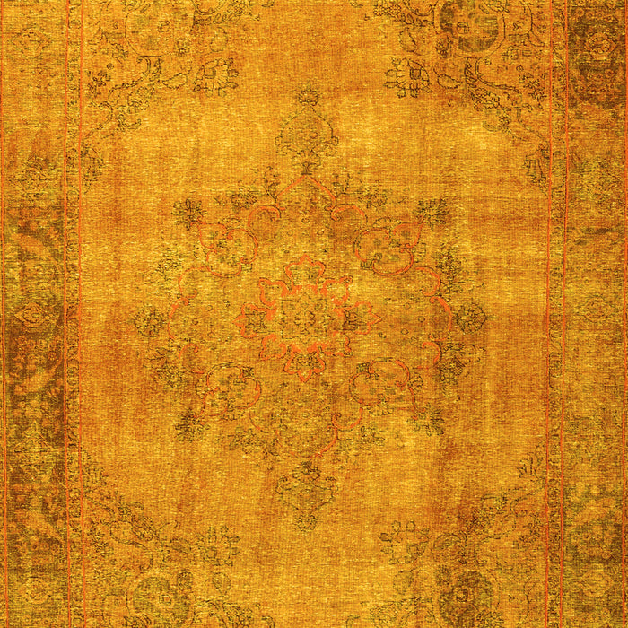 Machine Washable Persian Yellow Traditional Rug, wshtr3637yw