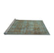 Sideview of Machine Washable Persian Light Blue Traditional Rug, wshtr3637lblu