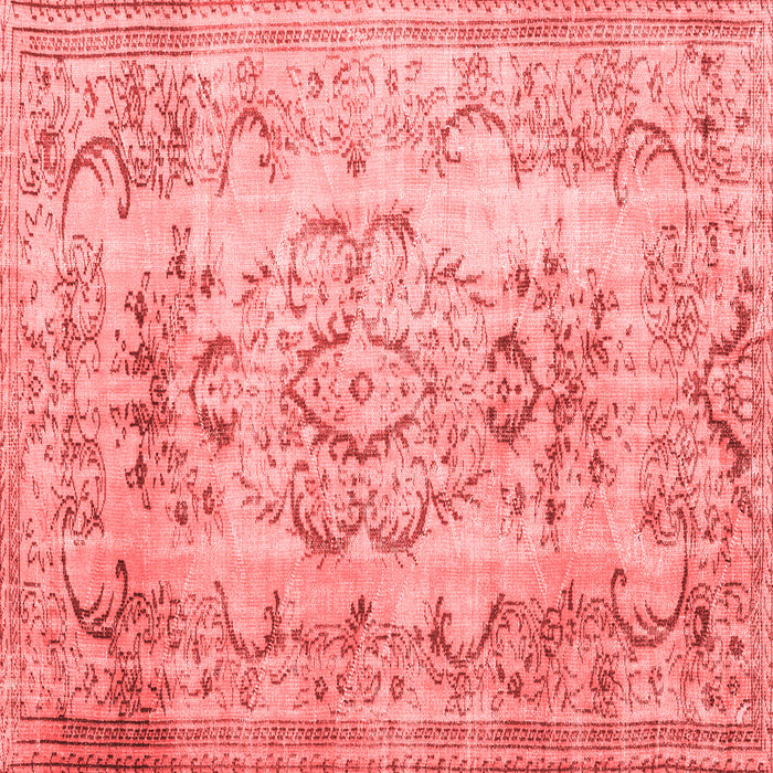 Machine Washable Persian Red Traditional Rug, wshtr3638red