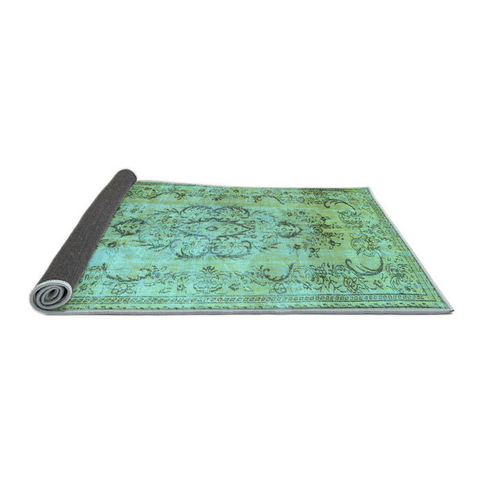 Sideview of Persian Light Blue Traditional Rug, tr3638lblu