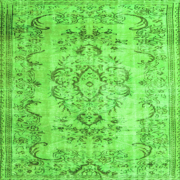 Serging Thickness of Persian Green Traditional Rug, tr3638grn