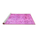 Sideview of Machine Washable Persian Purple Traditional Area Rugs, wshtr3638pur