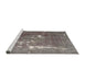 Sideview of Machine Washable Traditional Rosy Pink Rug, wshtr3639