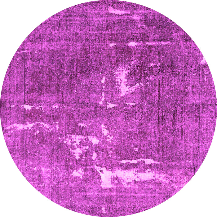 Round Persian Pink Traditional Rug, tr3639pnk