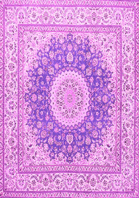 Medallion Pink Traditional Rug, tr363pnk